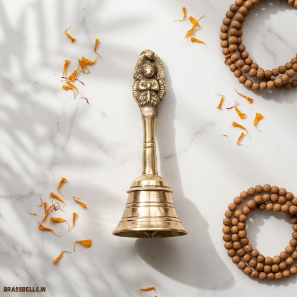Brass Naag Pari Hand Bells