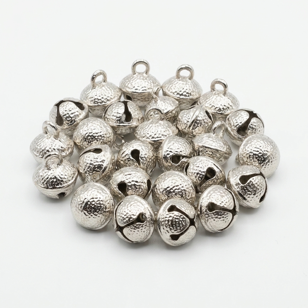 Handcrafted Silver Finish Brass Ghungroo Bells for Dancing