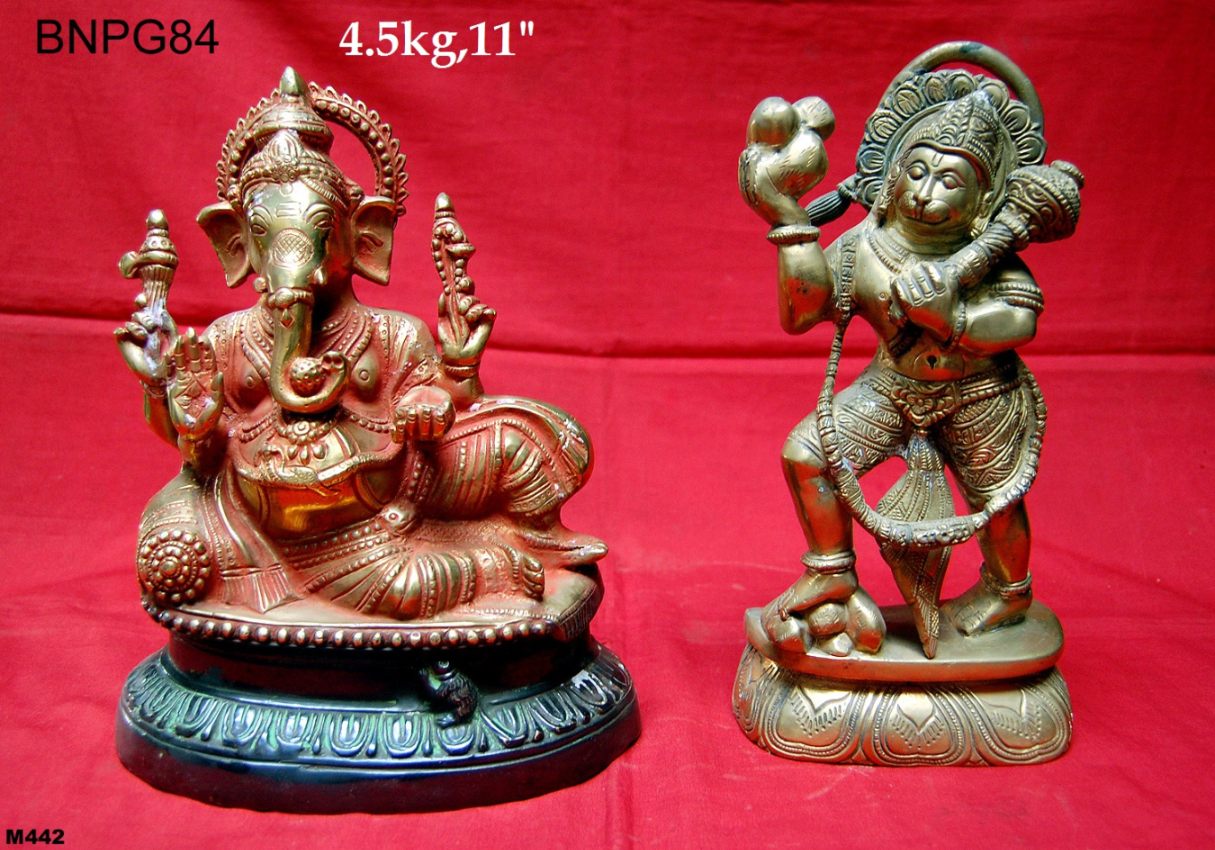 Brass Ganesh 4.5 Kg 11" Inches