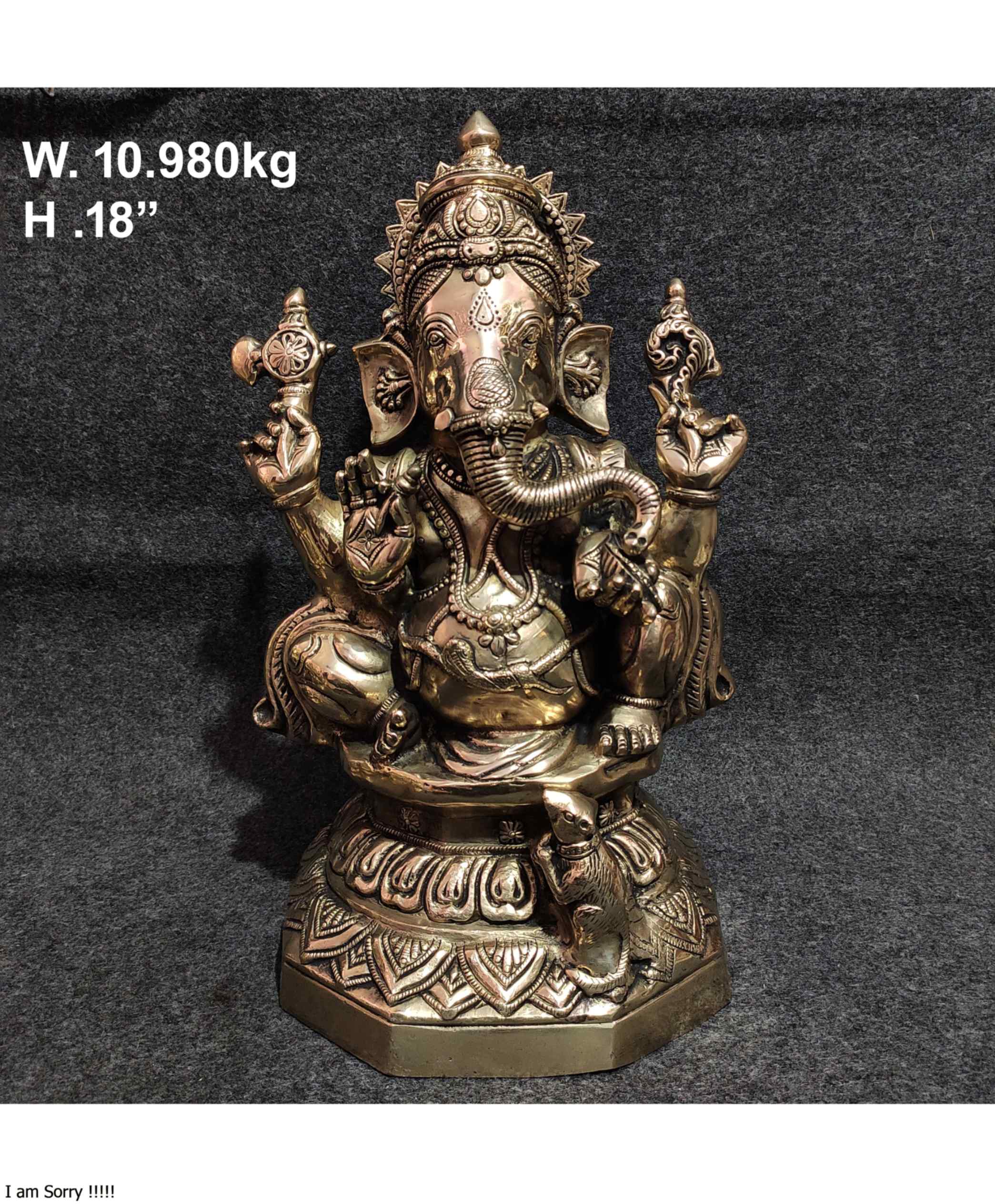 Brass Ganesh BAGN032