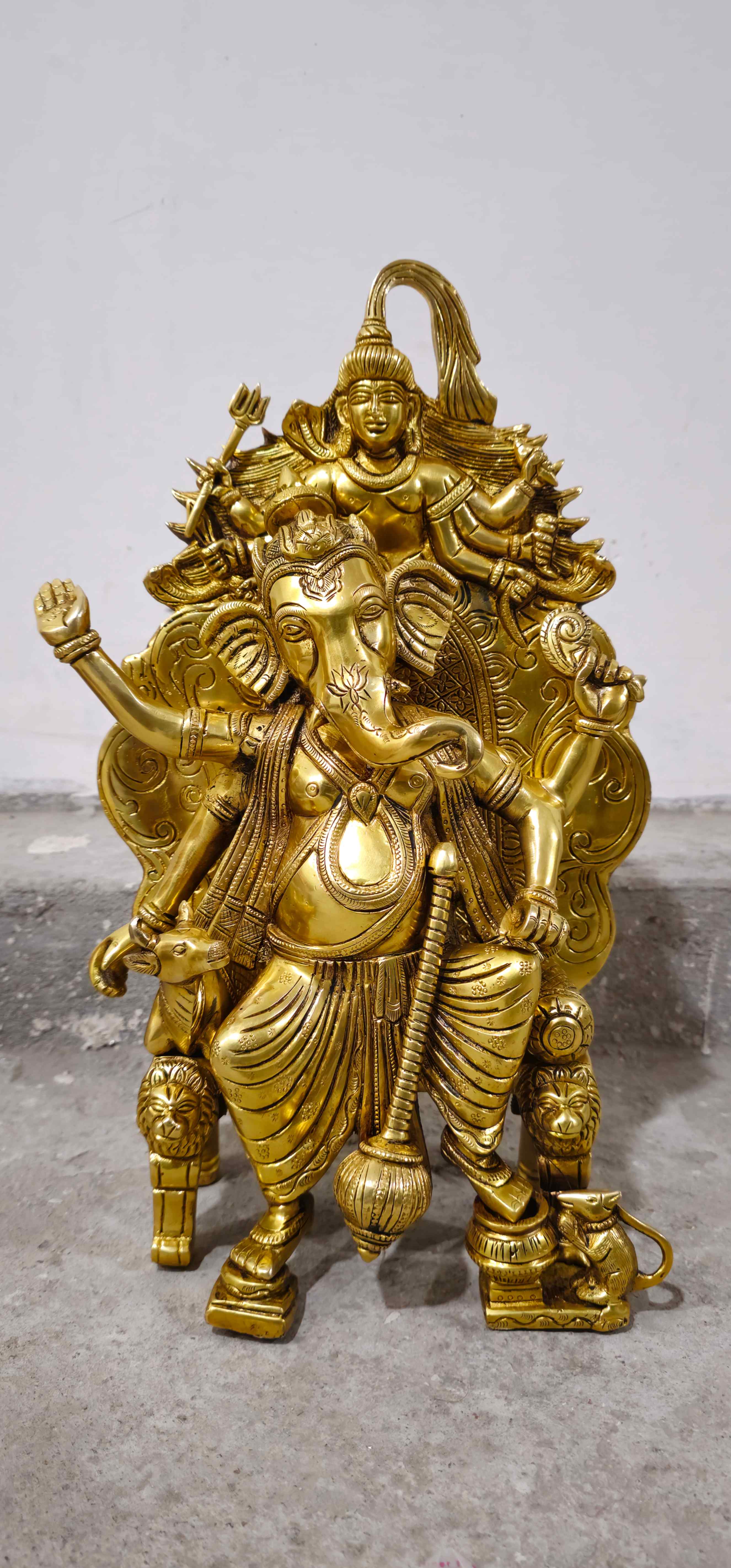 Brass Sidhivinayk Ganesha statue