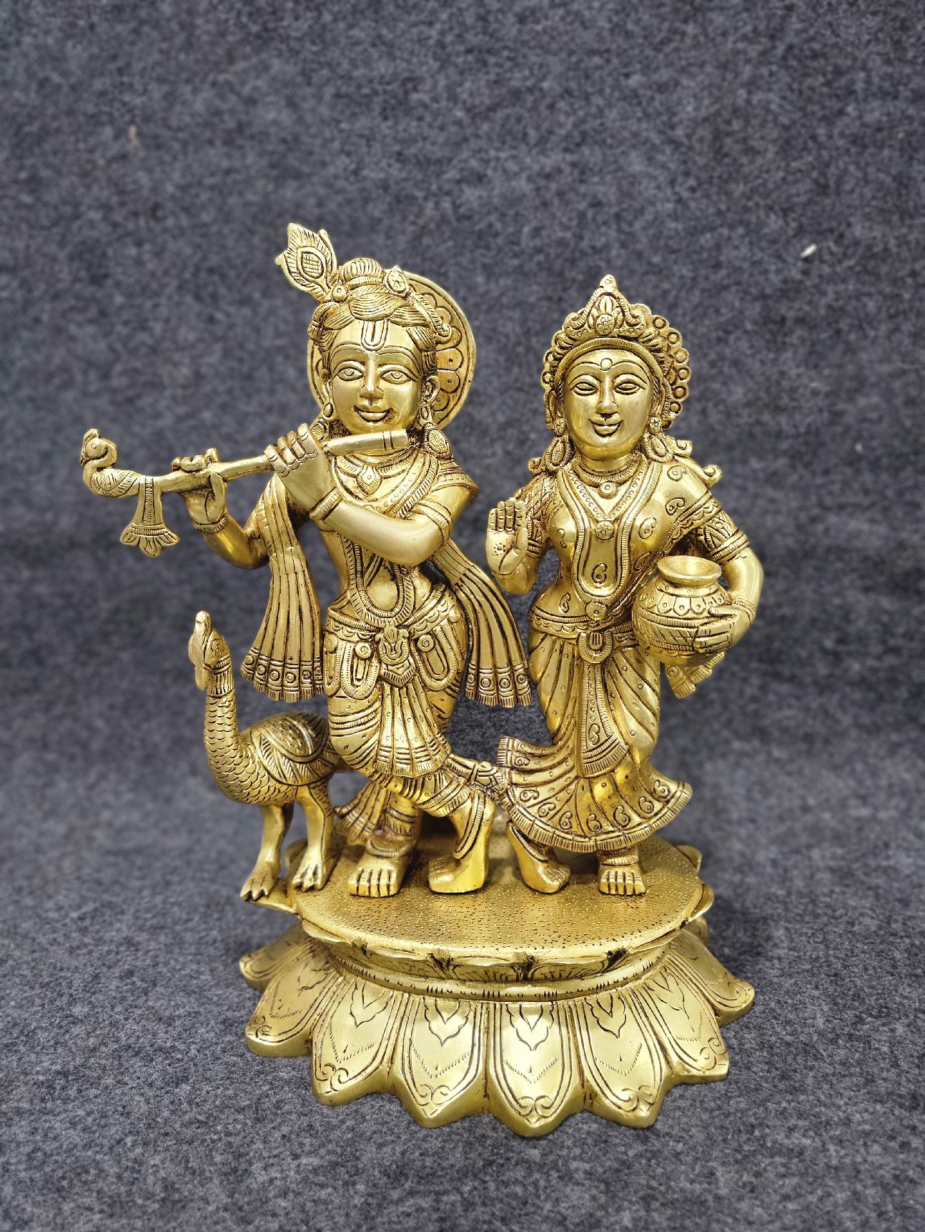 Brass Radha Krishna Idol