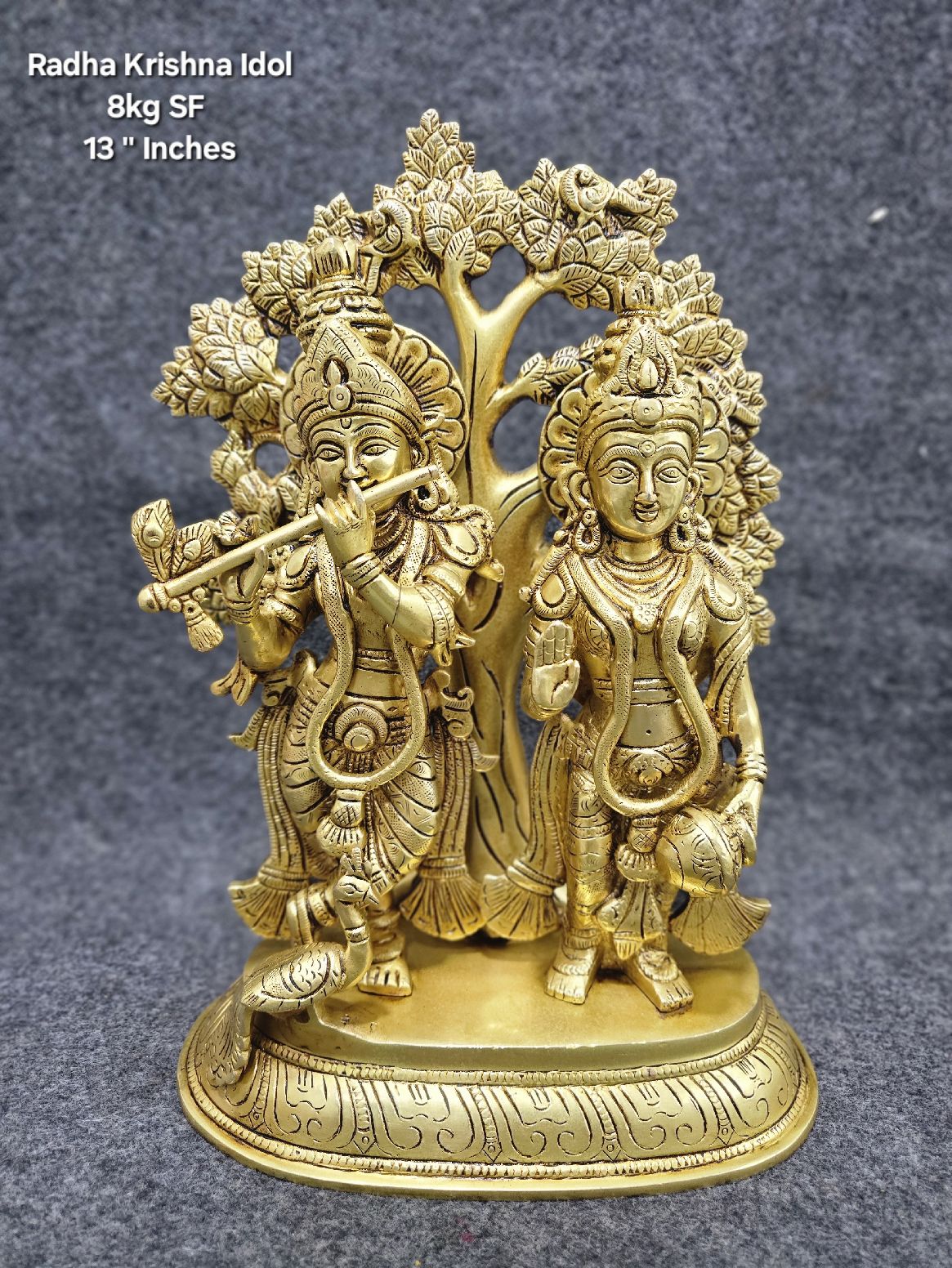 Brass Radha Krishna Idol