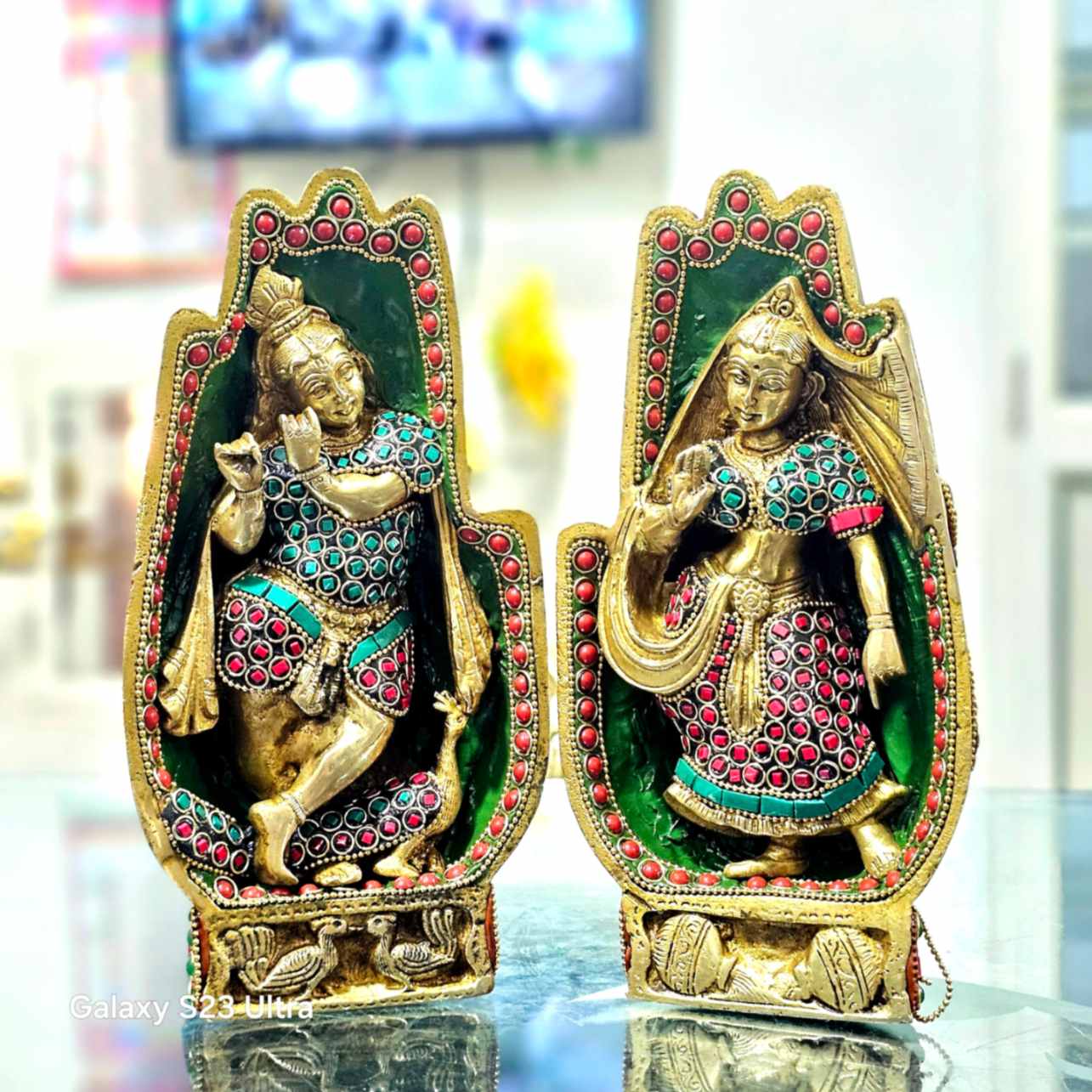 Brass Radha Krishna Idol