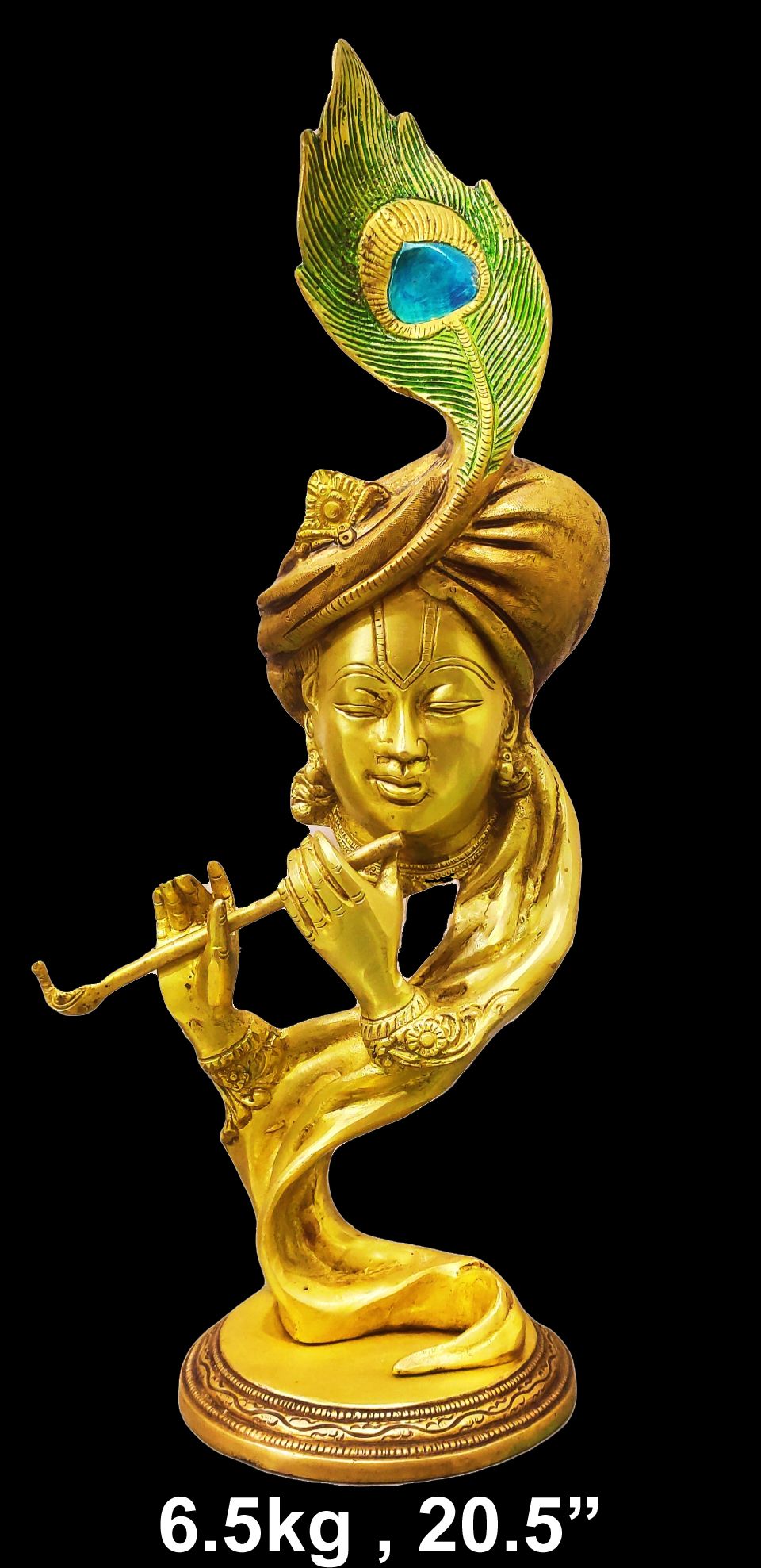Brass Decorative krishna 6.5Kg 20.5"Inches