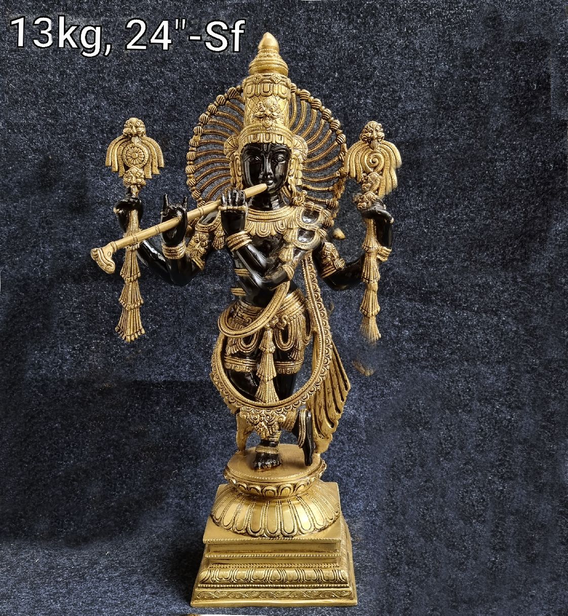 Brass Krishna SF 13Kg 24"Inches