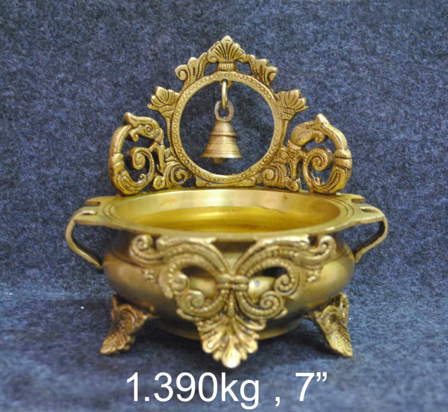 Brass Bell Urli. 1.4kg, 7''