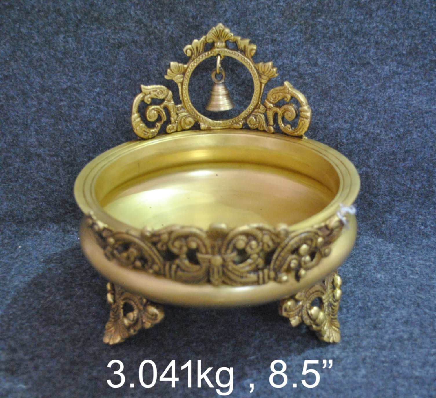 Brass Big Bell Urli. 3kg, 8.5''