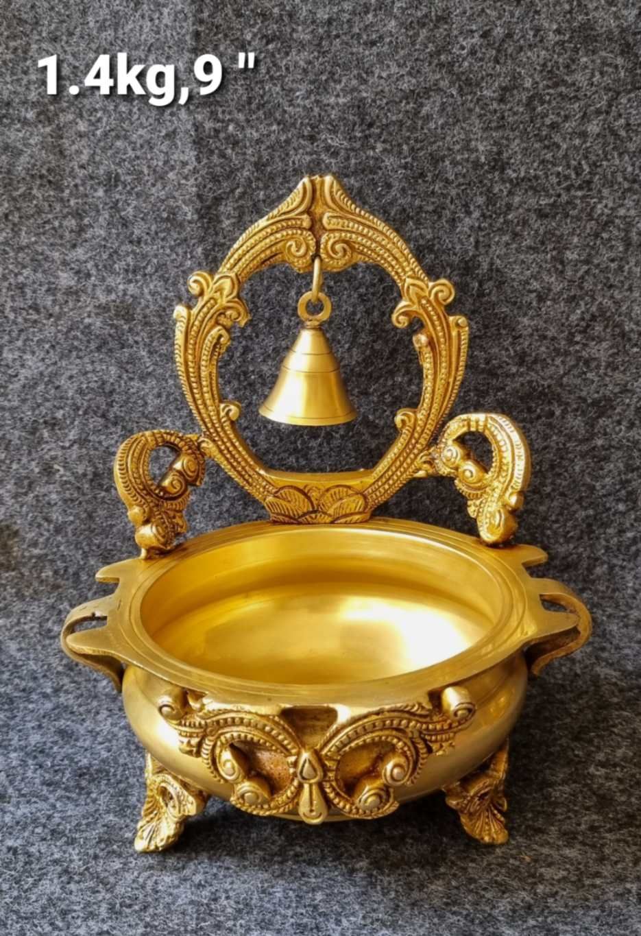 Brass Bell Urli. 1.4kg, 9''