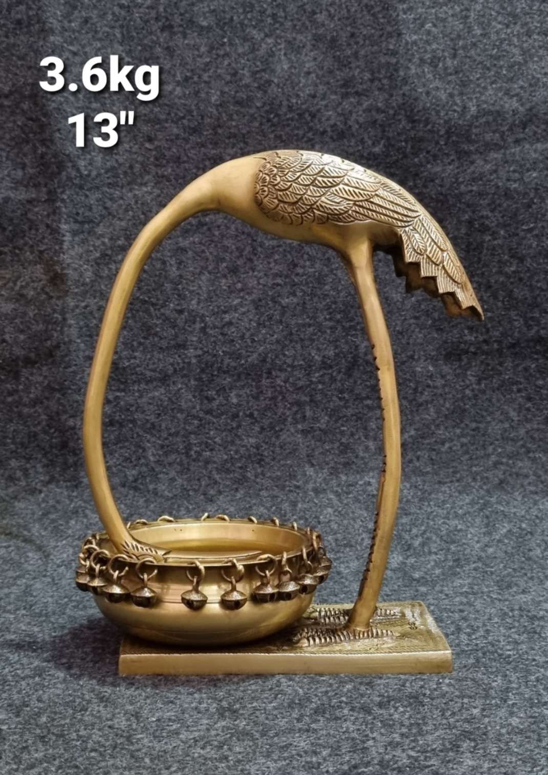 Brass Decorative Urli. 3.6kg, 13''
